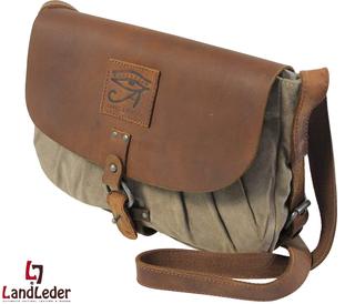 Casual-Flapabag A4 Leder Umhängetasche Schultertasche...